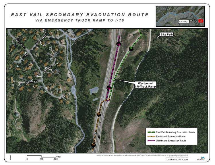 East Vail Secondary Evacuation Route 2