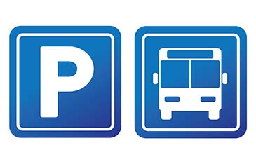 Parking and Bus Icons 